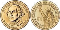 2007 George Washington Presidential Dollar - 2 Coin P&D Set