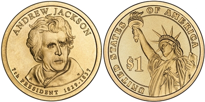 2008 Andrew Jackson Presidential Dollar - Single Coin