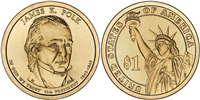 2009 James K. Polk Presidential Dollar - 2 Coin P&D Set