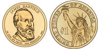 2011 James Garfield Presidential Dollar - 2 Coin P&D Set