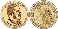 2012 Chester A. Arthur Presidential Dollar - 2 Coin P&D Set