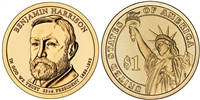 2012 Benjamin Harrison Presidential Dollar - 2 Coin P&D Set