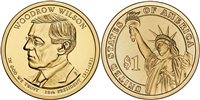2013 Woodrow Wilson Presidential Dollar - 2 Coin P&D Set