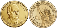 2014 Franklin D. Roosevelt Presidential Dollar - 2 Coin P&D Set