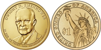 2015 - Dwight Eisenhower Presidential Dollar - 2 Coin P&D Set