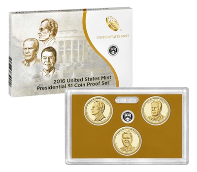 2007 - 2016 S Presidential Dollar Proof Sets in OGP 39 Coin Complete Set