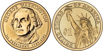 2007 - D George Washington - Roll of 25 Presidential Dollar