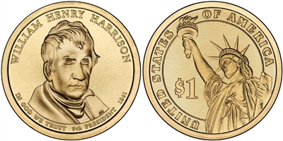 2009 - D William Henry Harrison - Roll of 25 Presidential Dollar