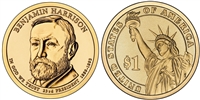 2012 - P Benjamin Harrison - Roll of 25 Presidential Dollar