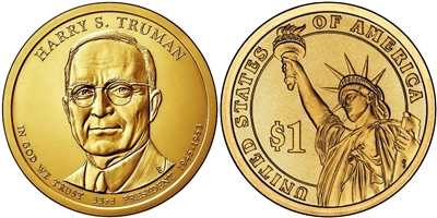 2015 - D Harry Truman - Roll of 25 Presidential Dollar