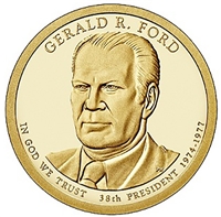 2016 - P Gerald R. Ford - Roll of 25 Presidential Dollar
