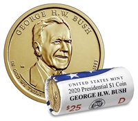2020 - D George H.W. Bush - Roll of 25 Presidential Dollar