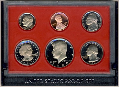 1980 U.S. Mint Clad Proof Set in OGP