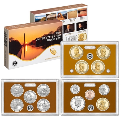 2014 U.S. Mint Clad Proof Set in OGP with CoA