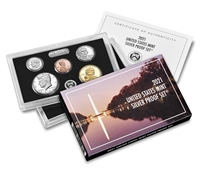 2021 U.S. Mint 7 Coin Silver Proof Set - OGP box & COA