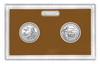 2021 - S Clad Proof National Park Quarter 2-pc Set No Box or CoA