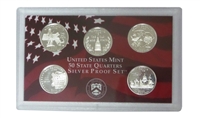 2000 - S Silver Proof State Quarter 5-pc. Set No Box or CoA