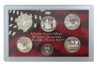 2003 - S Silver Proof State Quarter 5-pc. Set No Box or CoA