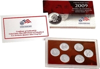 2009 - S Silver Proof Territory Quarter 6-pc. Set With Box/ COA