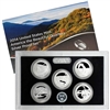 2014 - S Silver Proof National Park Quarter 5-pc. Set With Box/ COA