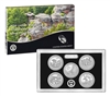 2016 - S Silver Proof National Park Quarter 5-pc. Set With Box/ COA