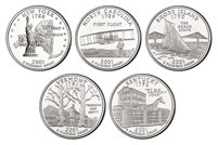 2001 P and D BU State Quarter 10 Coin Set
