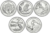 2015 P and D BU National Park Quarter 10 Coin Set