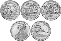 2023 P and D BU American Women Quarter 10 Coin Set