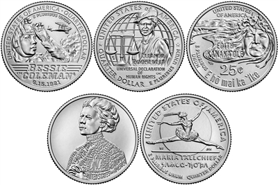 2023 P and D BU American Women Quarter 10 Coin Set