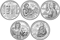 2024 P and D BU American Women Quarter 10 Coin Set