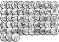 Complete 1999 thru 2009 "D" 56 Coin B.U State Quarter Set