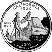 2005 - D California - Roll of 40 State Quarters