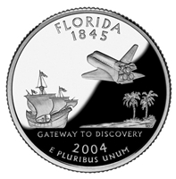 2004 - D Florida - Roll of 40 State Quarters