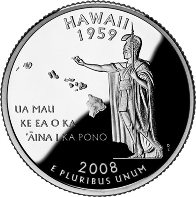 2008 - P Hawaii - Roll of 40 State Quarters