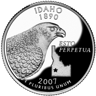 2007 - P Idaho - Roll of 40 State Quarters