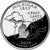 2004 - P Michigan - Roll of 40 State Quarters
