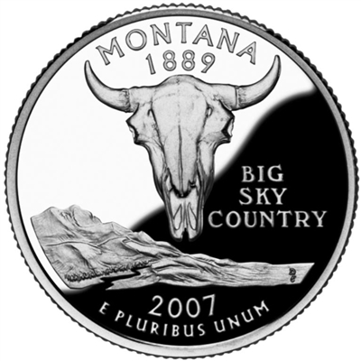 2007 - D Montana - Roll of 40 State Quarters