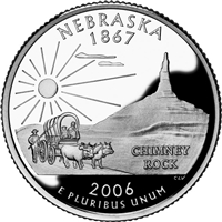2006 - P Nebraska - Roll of 40 State Quarters