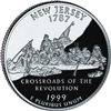 1999 - P New Jersey - Roll of 40 State Quarters