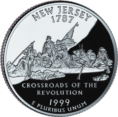 1999 - P New Jersey - Roll of 40 State Quarters