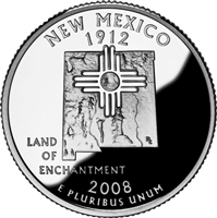 2008 - D New Mexico - Roll of 40 State Quarters