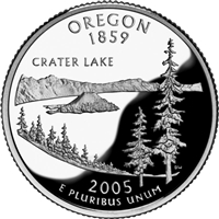 2005 - D Oregon - Roll of 40 State Quarters