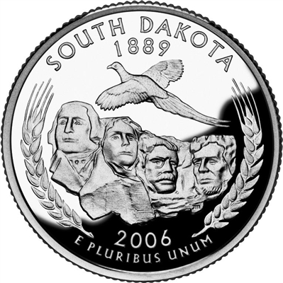 2006 - P South Dakota - Roll of 40 State Quarters