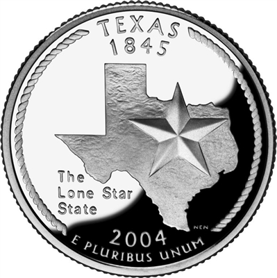 2004 - D Texas - Roll of 40 State Quarters