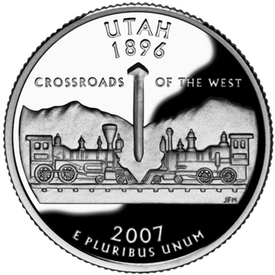 2007 - P Utah - Roll of 40 State Quarters