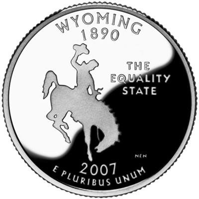2007 - P Wyoming State Quarter