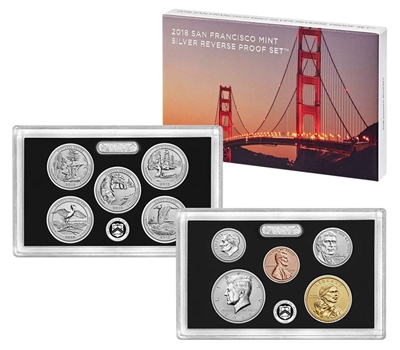 2018 U.S. Mint Reverse Proof 50th Anniversary Set - OGP box & COA