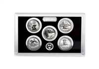 2018 - S Silver Proof National Park Quarter 5-pc. Set No Box or CoA