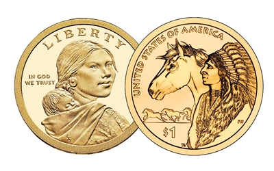 2012 - P Sacagawea Dollar - 25 Coin Roll