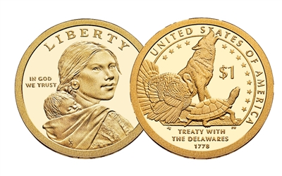 2013 - D Sacagawea Dollar - 25 Coin Roll